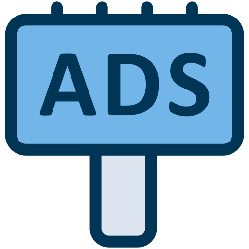 Advertising free icon