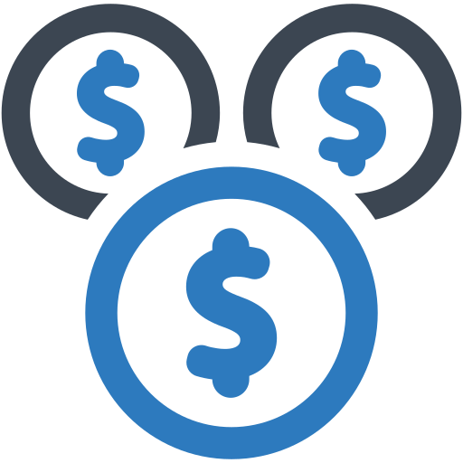 monedas icono gratis