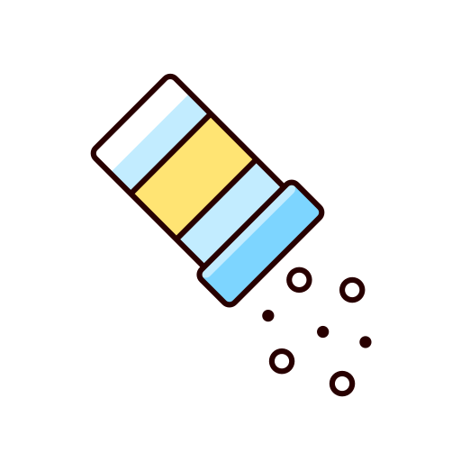 Salt free icon Salt free icon