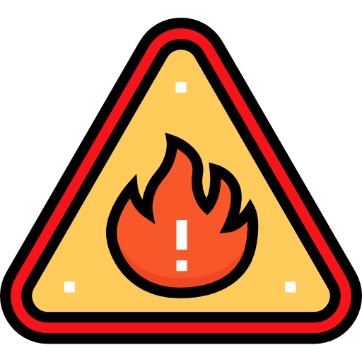 Fire sign Detailed Straight Lineal color icon
