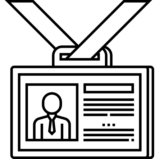 tarjeta de identificación icono gratis