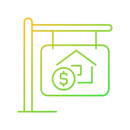 venta de propiedad icono gratis