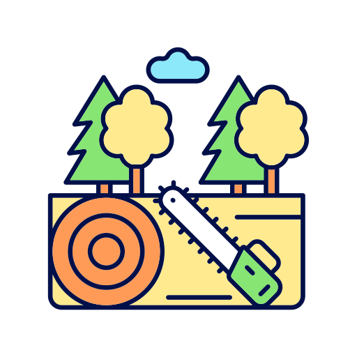 negocio forestal icono gratis