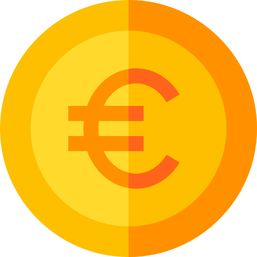 Euro Basic Straight Flat icon