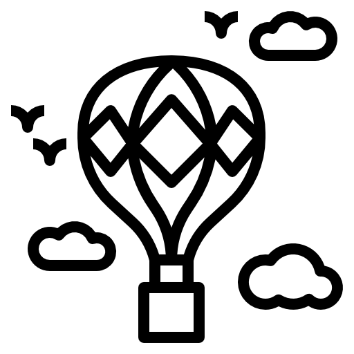 globo aerostático icono gratis