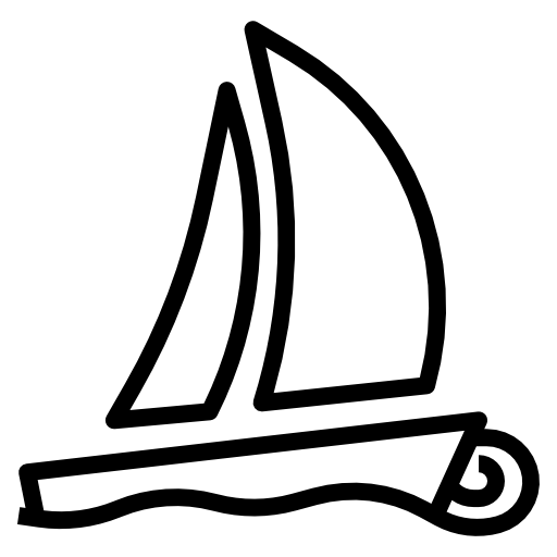 Sailing boat free icon