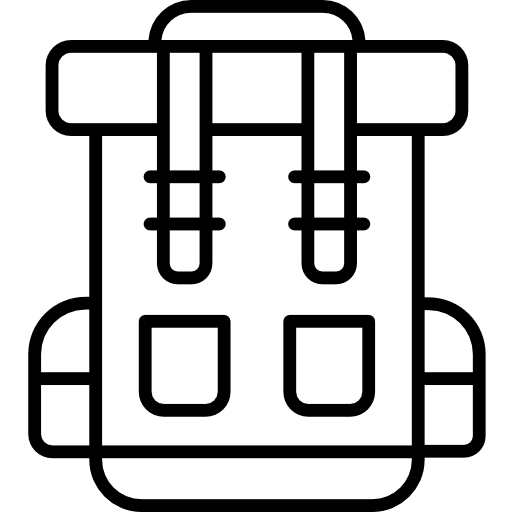 mochila icono gratis