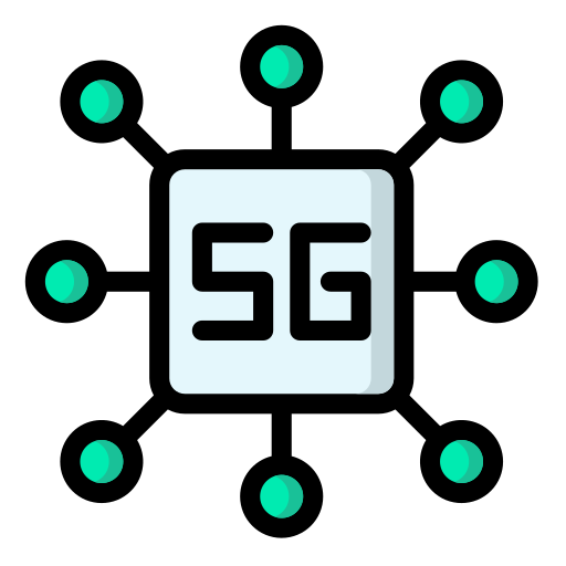 procesador 5g icono gratis