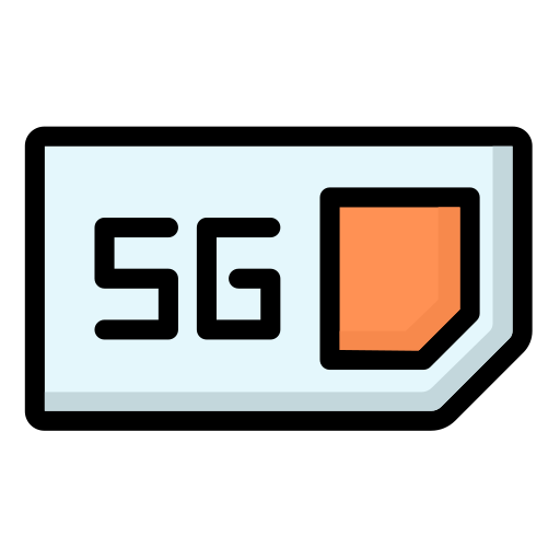 tarjeta sim 5g icono gratis