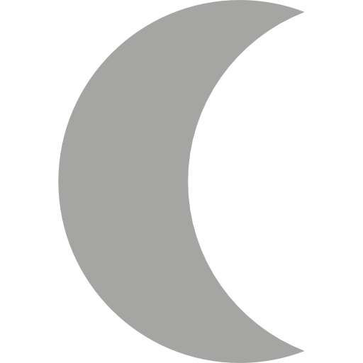 Silver Grey Moon Crescent transparent PNG - StickPNG