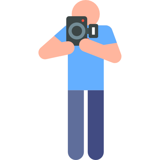 Photographer Pictograms Colour icon