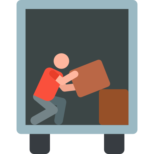 camión de reparto icono gratis