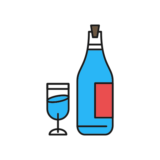 vino icono gratis