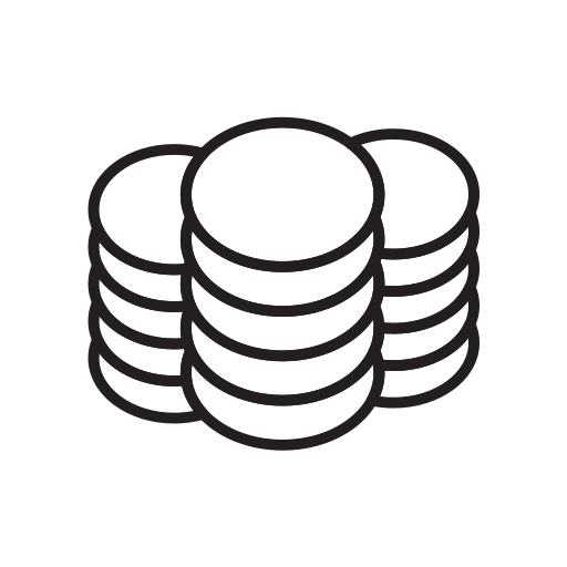 monedas icono gratis