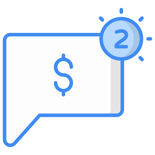 Finance notification free icon