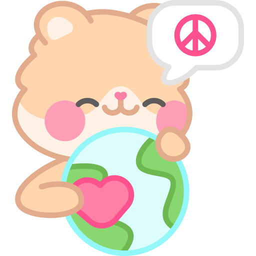 Peace free sticker Peace free sticker