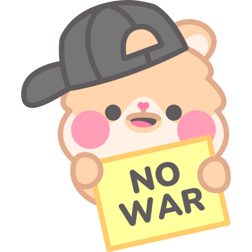 pas de guerre gratuit sticker