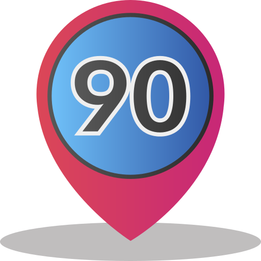 90 Icône gratuit 90 Icône gratuit
