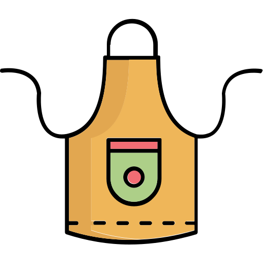 delantal de cocina icono gratis