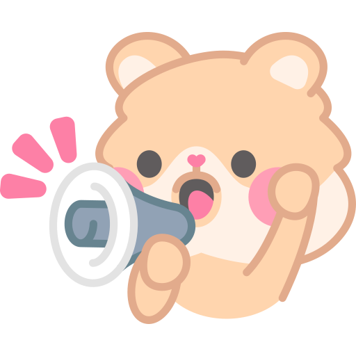 Megaphone free sticker