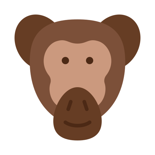 chimpanzé Icône gratuit chimpanzé Icône gratuit