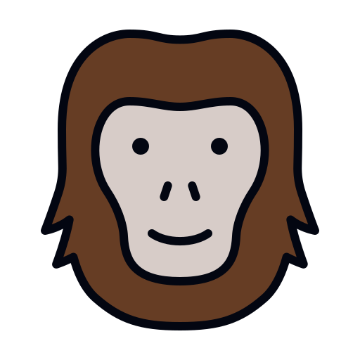 orangután icono gratis