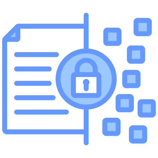 cifrado de datos icono gratis