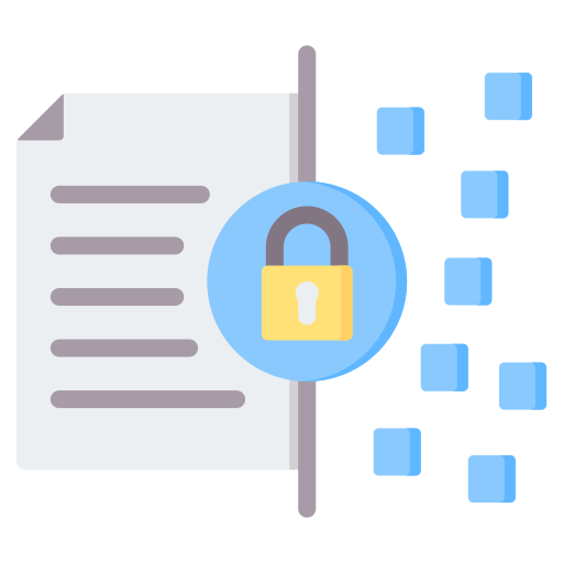 cifrado de datos icono gratis