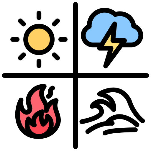 Disaster free icon