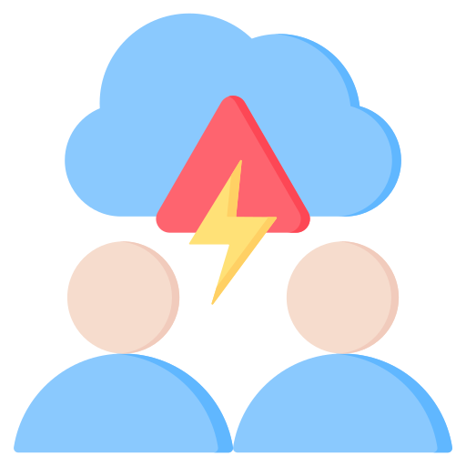 comunicacion de crisis icono gratis