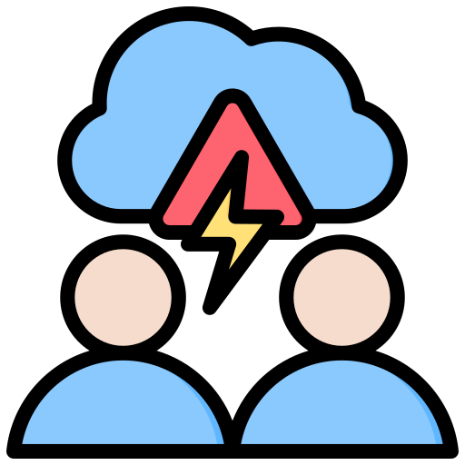 comunicacion de crisis icono gratis