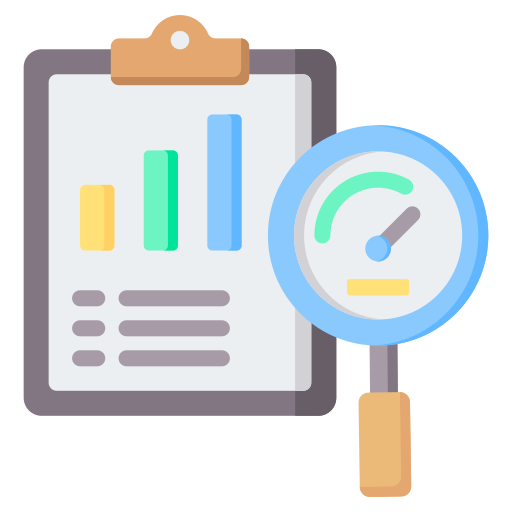 evaluación comparativa icono gratis