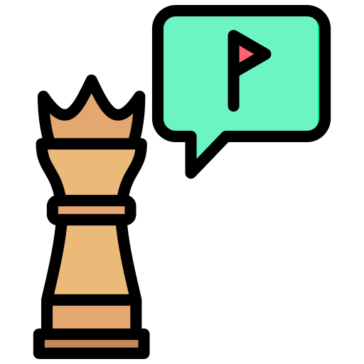 metas estratégicas icono gratis