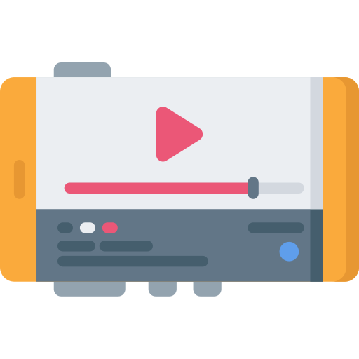 reproductor de video icono gratis