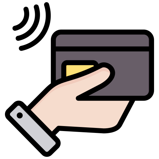 pago sin contacto icono gratis