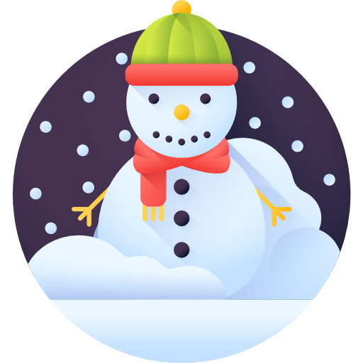 Snowman 3D Color icon