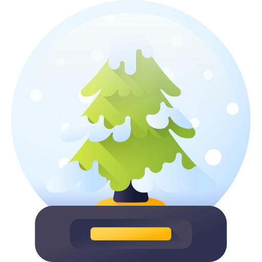 Snow globe 3D Color icon