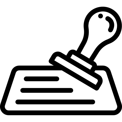 design de sinal de ícone de carimbo em branco 10146654 PNG
