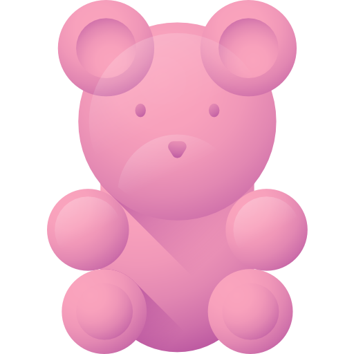 Gummy bear 3D Color icon