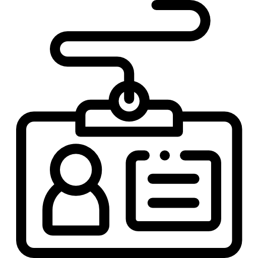 tarjeta de identificación icono gratis