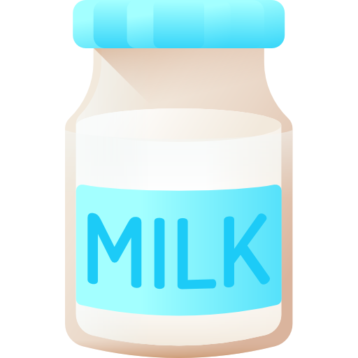 Milk 3D Color icon