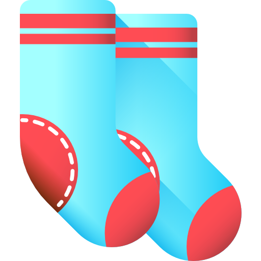 Socks 3D Color icon