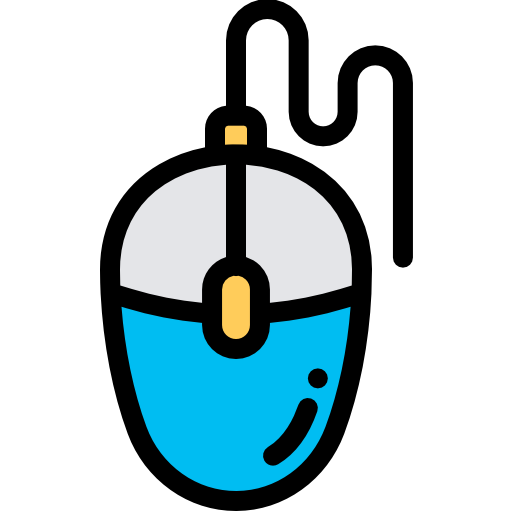 Mouse Detailed Rounded Lineal color icon