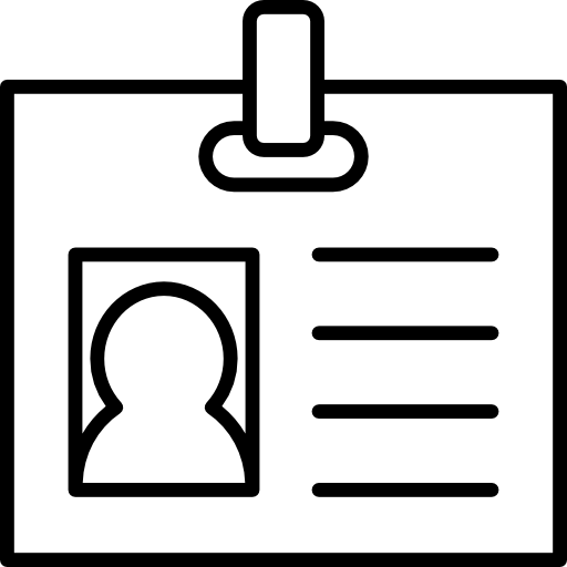 tarjeta de identificación icono gratis