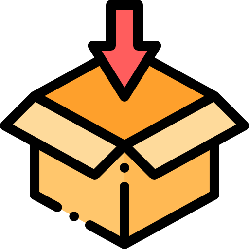 Box Detailed Rounded Lineal color icon