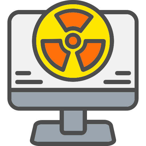 radioactivo icono gratis