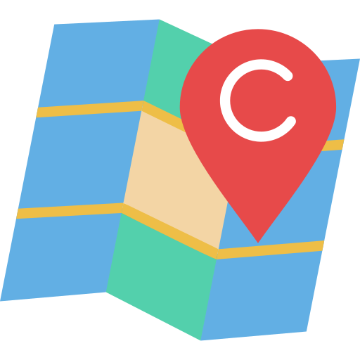 mapa grátis ícone