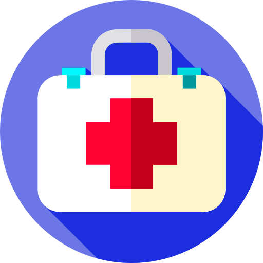 First aid kit Flat Circular Flat icon