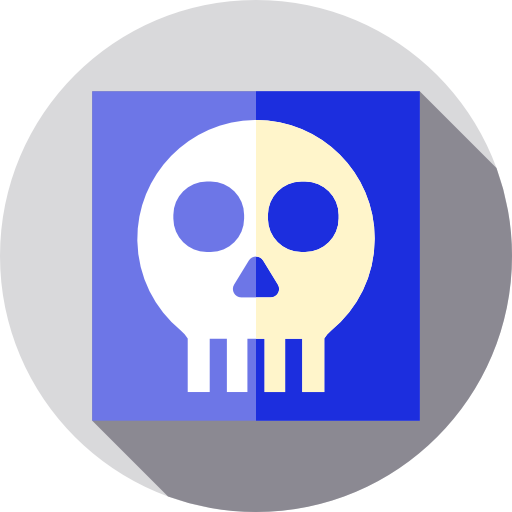 X rays Flat Circular Flat icon