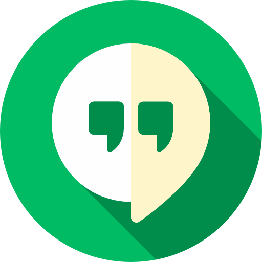 hangouts Icône gratuit hangouts Icône gratuit